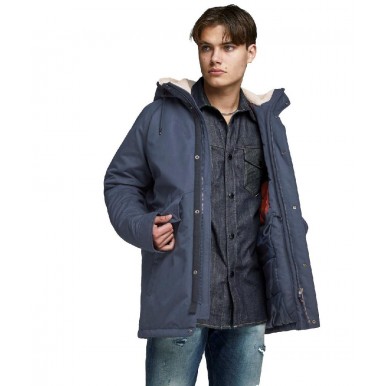 jack&jones parka con cappuccio e coulise  mod wetford